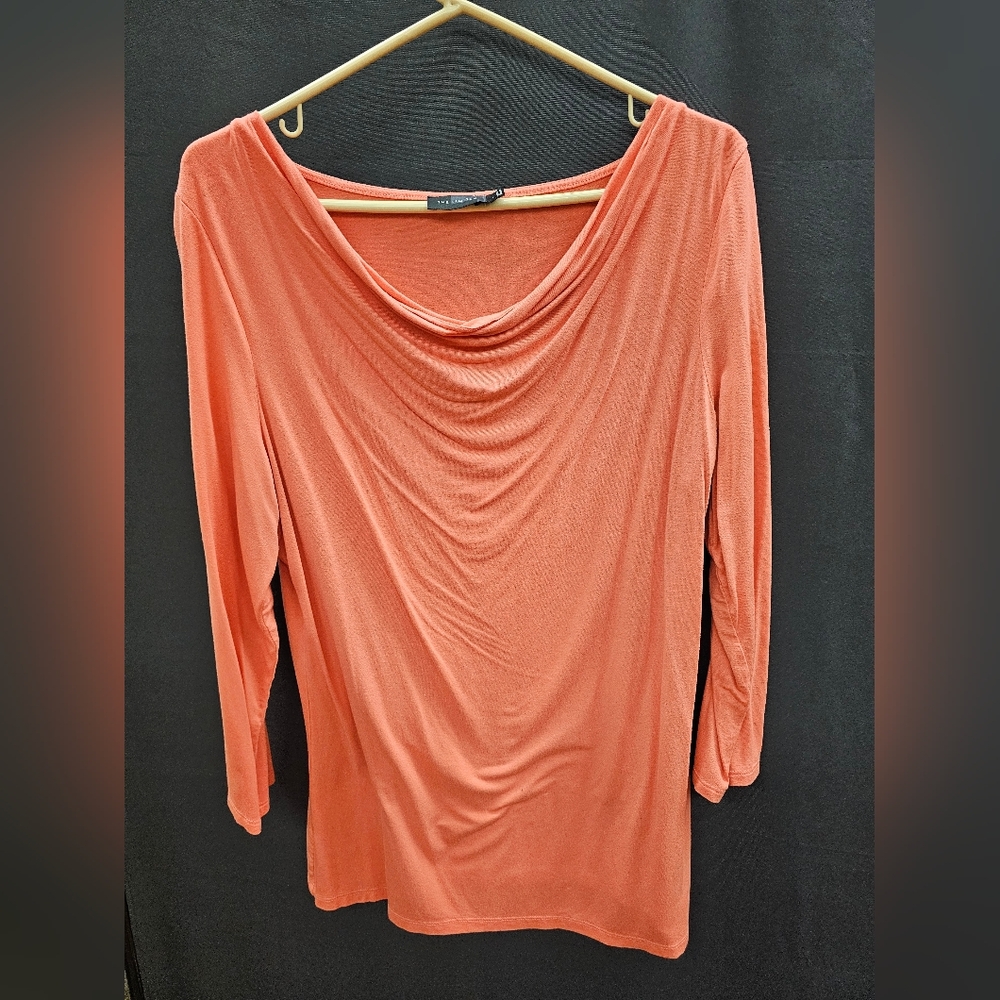 The Limited Coral Cowl Neck Blouse